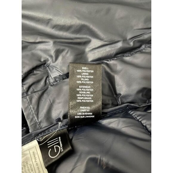 Kenneth Cole Navy Puffer Jacket Navy Blue Size XS - Picture 9 of 9